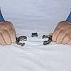 Вставьте половинки соединительного звена PETOL X86 в звенья соединяемых цепей.