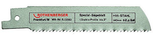 Пильные полотна Rothenberger